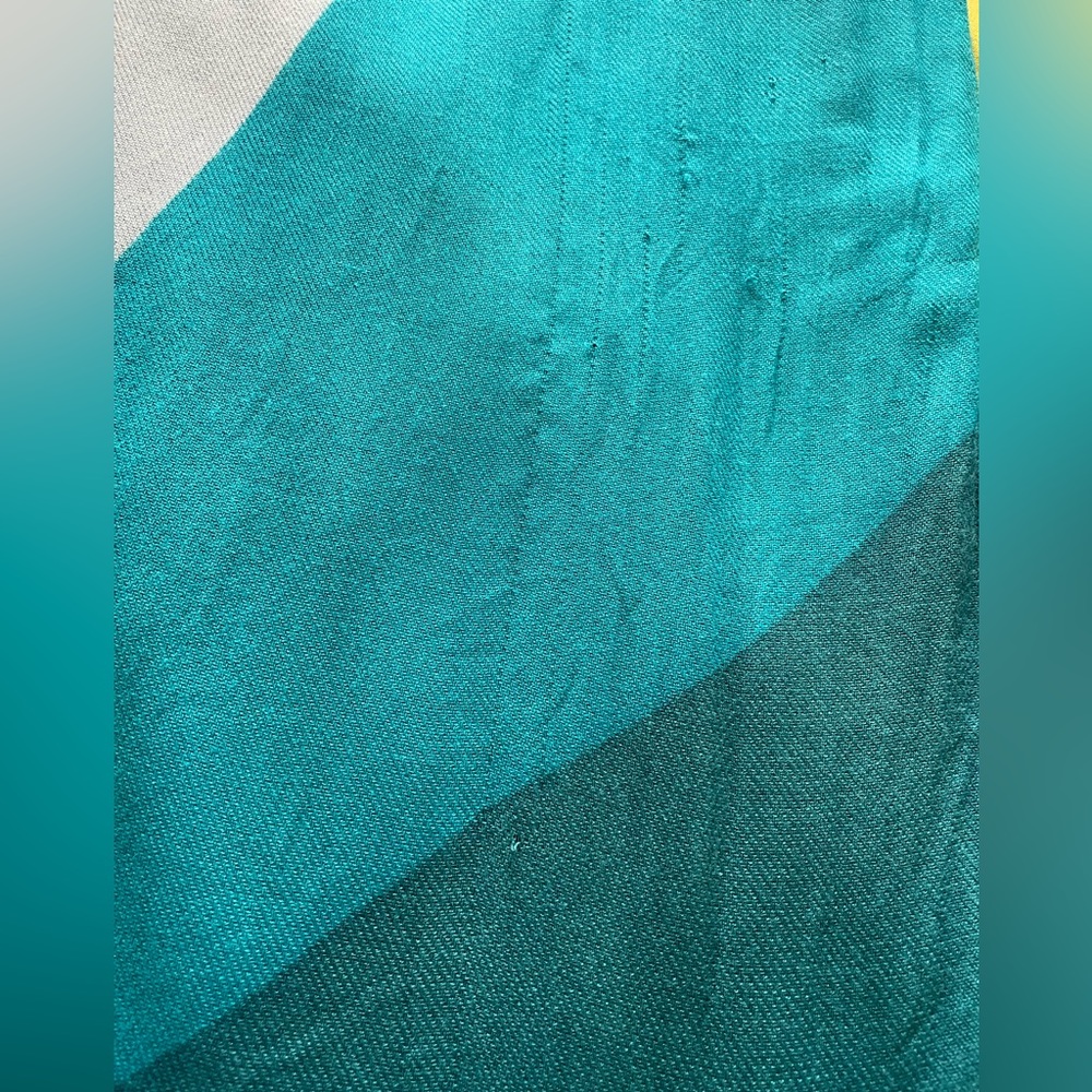 Multi-color Scarf measures 75 inches long & 20inches wide - Picture 6 of 6